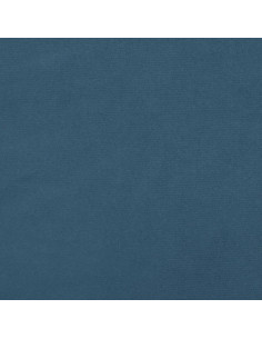 Giroletto con Testiera Blu Scuro 140x190 cm in Velluto