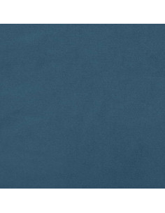Giroletto con Testiera Blu Scuro 140x190 cm in Velluto