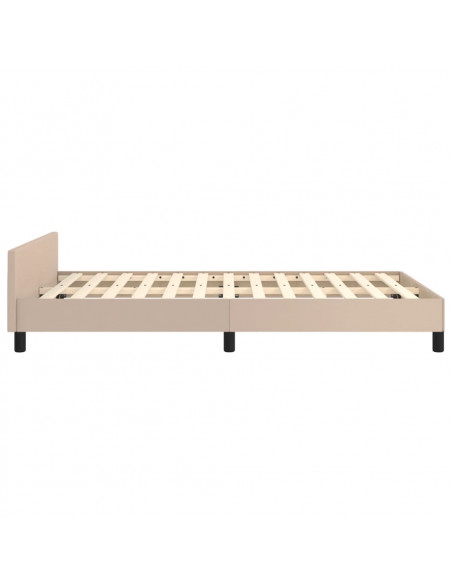 Giroletto con Testiera Cappuccino 120x190 cm in Similpelle