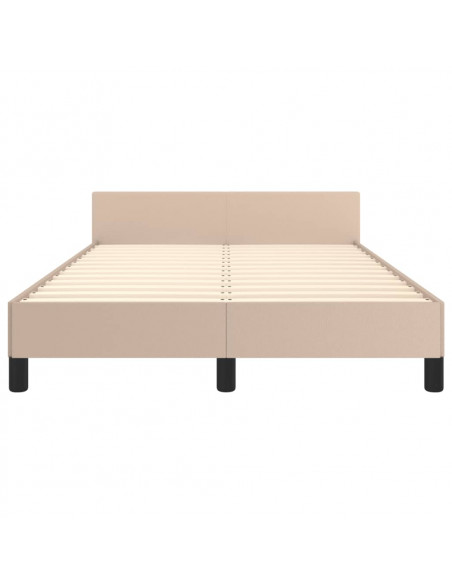 Giroletto con Testiera Cappuccino 120x190 cm in Similpelle