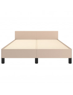 Giroletto con Testiera Cappuccino 120x190 cm in Similpelle