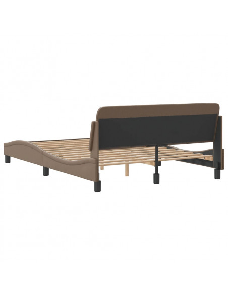 Giroletto con Testiera Cappuccino 140x190 cm in Similpelle