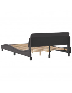 Giroletto con Testiera Crema 140x190 cm in Similpelle