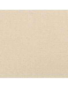 Giroletto con Testiera Crema 200x200 cm in Tessuto