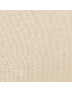 Giroletto con Testiera Crema 90x190 cm in Tessuto