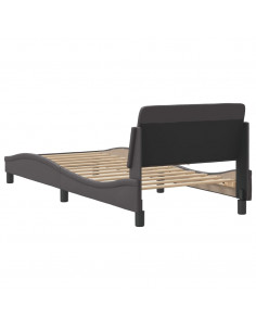 Giroletto con Testiera Crema 90x200 cm in Similpelle