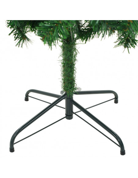Albero di Natale Preilluminato Palline Bianco 210 cm 910 Rami