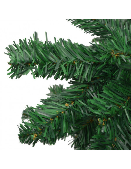 Albero di Natale Preilluminato con Palline 240 cm Verde