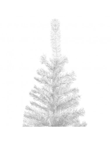 Albero di Natale Artificiale Preiluminato Palline 240 cm Bianco