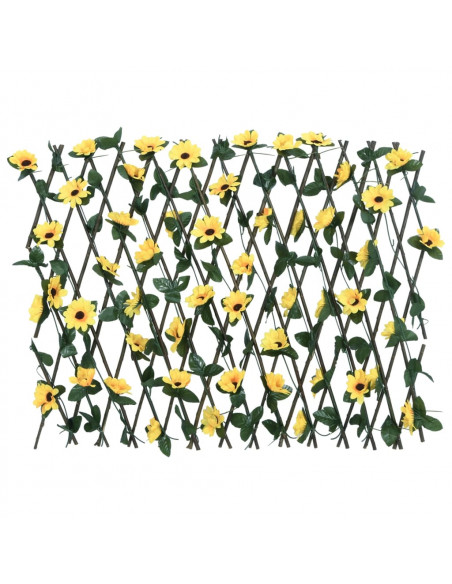 Traliccio Edera Artificiale Espandibile 5pz Giallo 180x60 cm