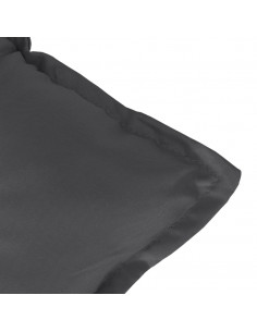 Cuscino Panca Giardino Antracite Mélange 120x50x7 cm Tessuto