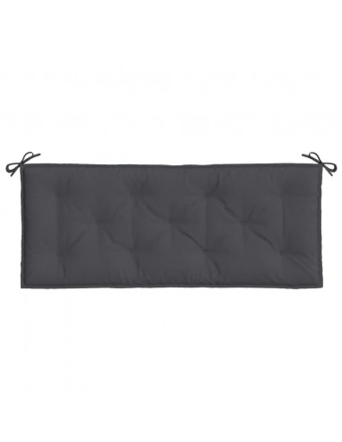 Cuscino Panca Giardino Antracite Mélange 120x50x7 cm Tessuto