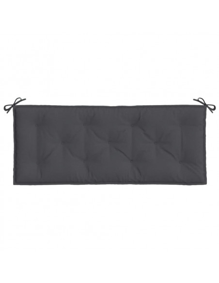 Cuscino Panca Giardino Antracite Mélange 120x50x7 cm Tessuto