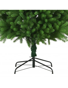 Albero di Natale Preilluminato con Palline 240 cm Verde 2