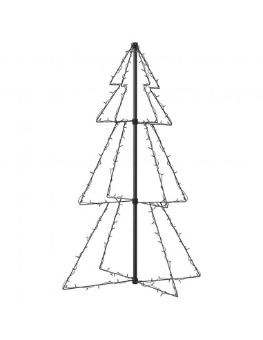Albero di Natale a Cono 160 LED per Interni Esterni 78x120 cm