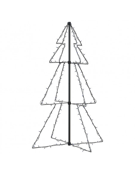 Albero di Natale a Cono 160 LED per Interni Esterni 78x120 cm
