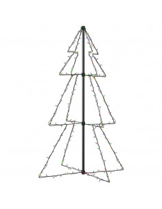 Albero di Natale a Cono 160 LED per Interni Esterni 78x120 cm 2