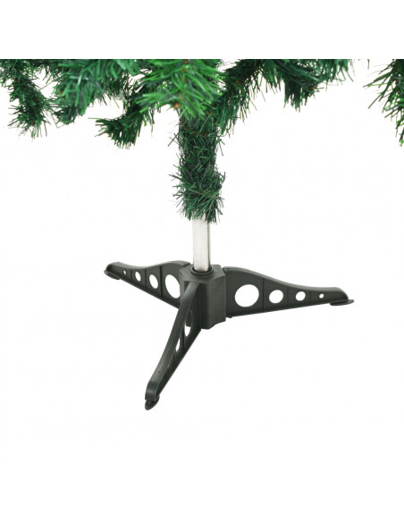 Albero di Natale Preilluminato Palline Bianco 210 cm 910 Rami