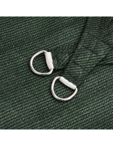 Vela Parasole 160 g/m² Verde Scuro 4,5x4,5 m in HDPE