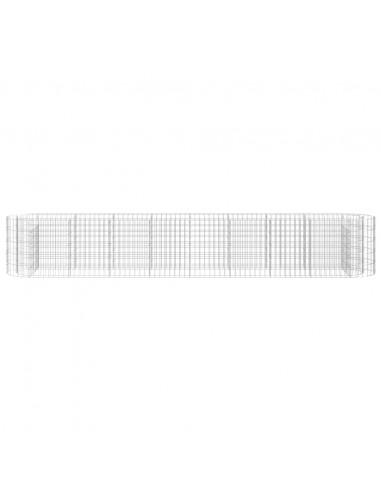 Gabbione con Letto Rialzato in Acciaio Zincato 330x50x50 cm