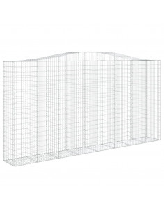 Cesto Gabbione ad Arco 400x50x200/220 cm Ferro Zincato 2