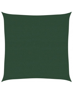 Vela Parasole 160 g/m² Verde Scuro 4,5x4,5 m in HDPE 2