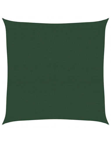 Vela Parasole 160 g/m² Verde Scuro 4,5x4,5 m in HDPE