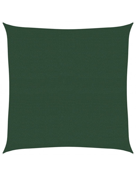 Vela Parasole 160 g/m² Verde Scuro 4,5x4,5 m in HDPE