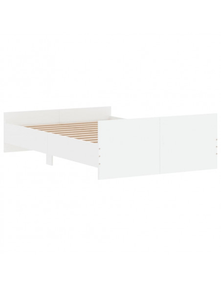 Giroletto con Testiera e Pediera Bianco 120x190 cm