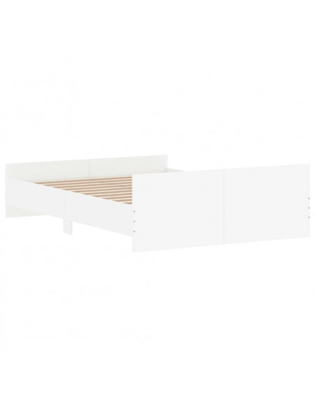 Giroletto con Testiera e Pediera Bianco 140x190 cm