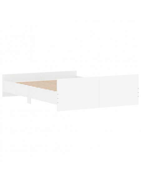 Giroletto con Testiera e Pediera Bianco 140x200 cm