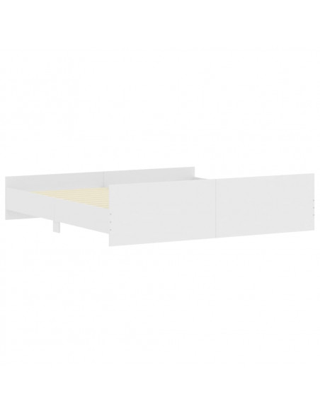 Giroletto con Testiera e Pediera Bianco 200x200 cm