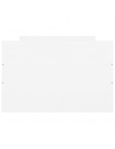 Giroletto con Testiera e Pediera Bianco 75x190 cm