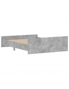 Giroletto con Testiera e Pediera Grigio Cemento 150x200 cm