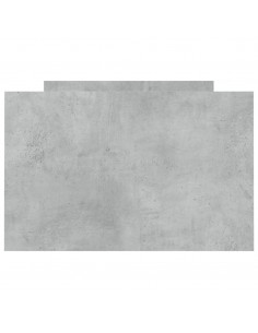 Giroletto con Testiera e Pediera Grigio Cemento 75x190 cm