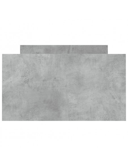 Giroletto con Testiera e Pediera Grigio Cemento 90x200 cm