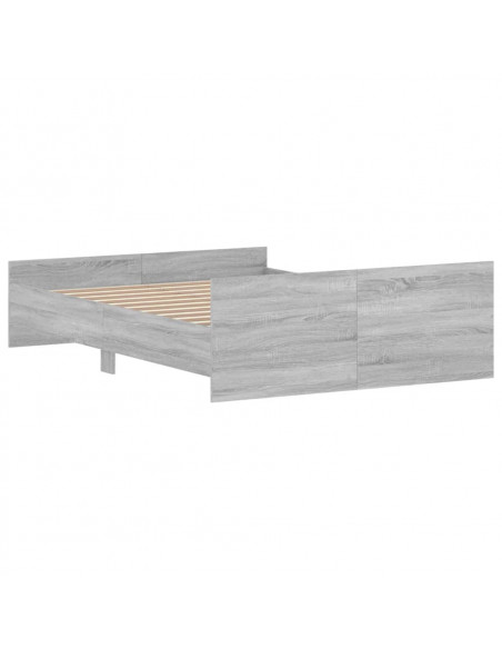 Giroletto con Testiera e Pediera Grigio Sonoma 135x190 cm