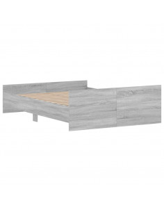 Giroletto con Testiera e Pediera Grigio Sonoma 140x190 cm