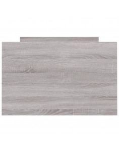 Giroletto con Testiera e Pediera Grigio Sonoma 75x190 cm