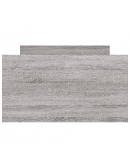 Giroletto con Testiera e Pediera Grigio Sonoma 90x190 cm