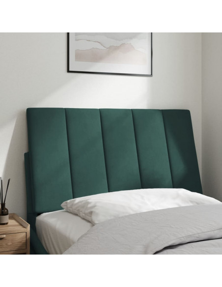 Cuscino Testiera Verde Scuro 80 cm in Velluto
