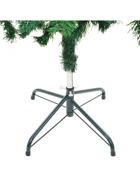 Albero di Natale Preilluminato con Palline 150 cm 380 Rami