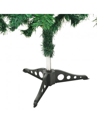 Albero di Natale Preilluminato Palline Bianco 210 cm 910 Rami