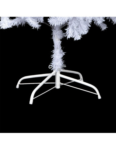 Albero di Natale Preilluminato Palline Bianco 210 cm 910 Rami