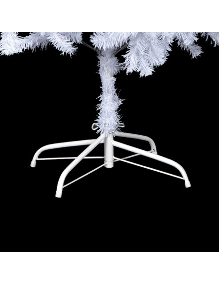 Albero di Natale Preilluminato Palline Bianco 210 cm 910 Rami