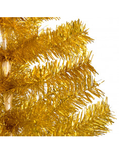 Albero di Natale Preilluminato con Palline Oro 120 cm PET 2