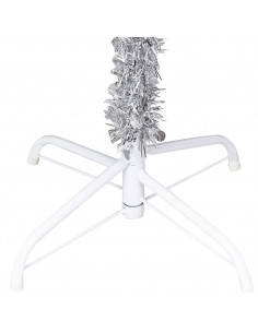 Albero di Natale Preilluminato con Palline Argento 210 cm PET 2