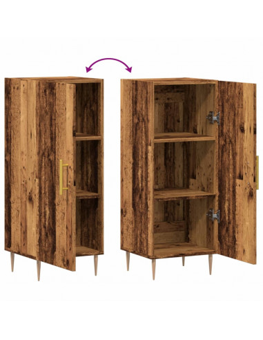 Credenza Legno Antico 34,5x34x90 cm in Truciolato