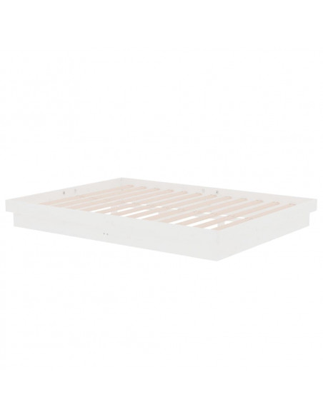Giroletto Bianco in Legno Massello 135x190 cm Double