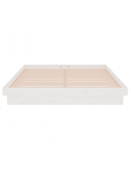 Giroletto Bianco in Legno Massello 135x190 cm Double